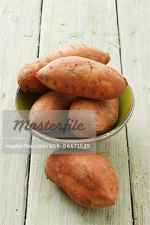 Sweet potatoes in a bowl Sweet potatoes in a bowl