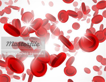 background with red blood cells