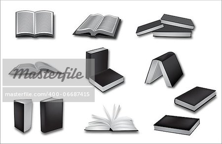 book vector illustrations