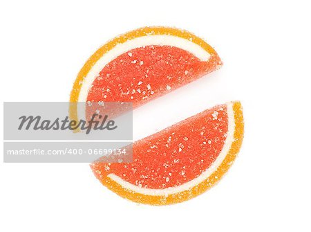 fruit candy isolated on white