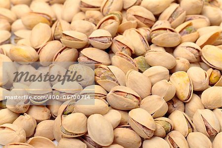 Shelled Pistachios Nuts, closeup background