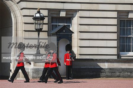 Changing the Guard at Buckingham Palace, London, England Changing the Guard at Buckingham Palace, London, England