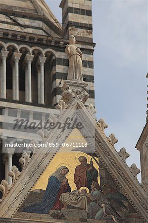 Cathedral detail, Siena, Italy