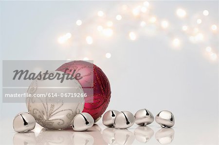 Christmas decorations and jingle bells