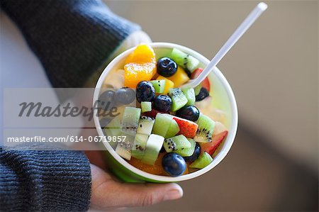 Close up of frozen yogurt