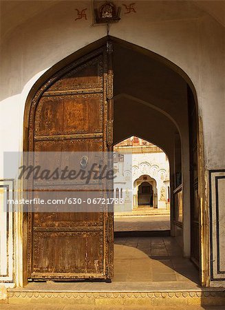 Entrance of a palace, Hawa Mahal, Jaipur, Rajasthan, India