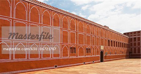 Courtyard of a palace, City Palace, Jaipur, Rajasthan, India