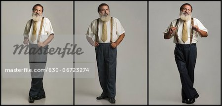 Multiple images of a man in different poses