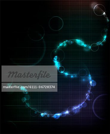 Abstract design over black background Abstract design over black background