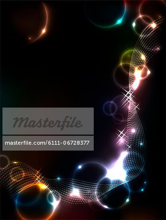 Abstract pattern on dark background