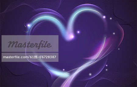 Abstract design of a heart Abstract design of a heart