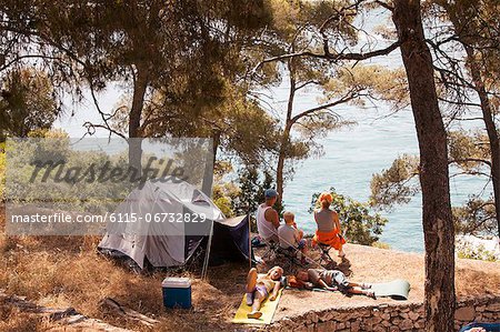 Croatia, Dalmatia, Family holidays on camp site