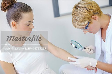 Dermatology, Patient in Treatment
