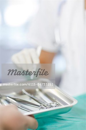 Cosmetic Surgery, Operation instruments, close-up