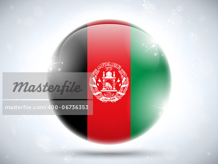 Vector - Afghanistan Flag Glossy Button