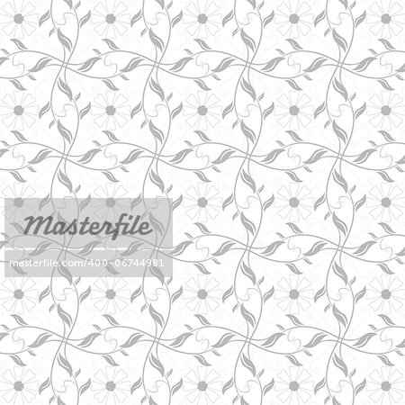 Beautiful background of seamless floral pattern