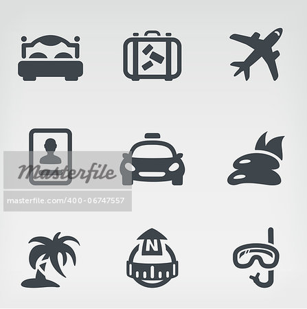 Vector illustration of travel on light background