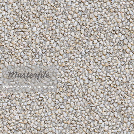 Seamless Tileable Texture of Surface Covered with Pebble Stones.