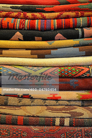 Samples of Carpets of Different Colours