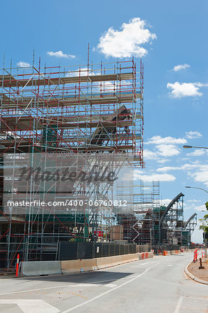 fragment  view  of the road under reconstruction