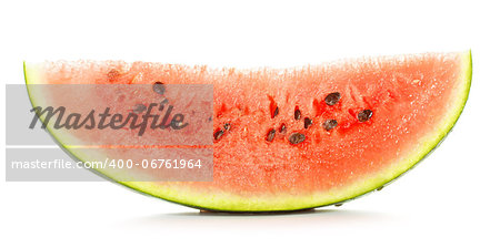 fresh slice of watermelon isolated on white