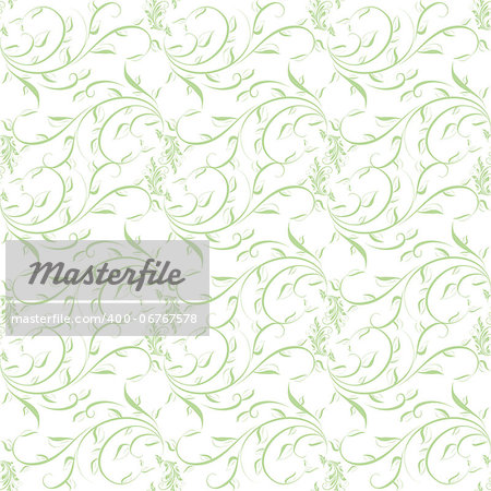 Beautiful background of seamless floral pattern