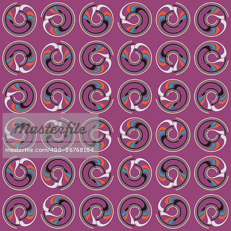 abstract violet background with coloured circles