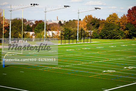 Outdoor Football field in a public park