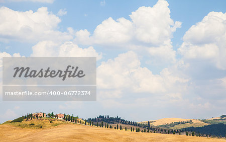 Summer season in Tuscan country, close to Siena