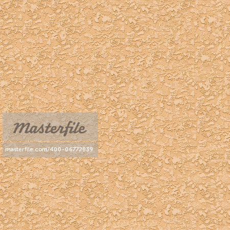 Seamless Tileable Texture of Orange Decorative Plaster Wall. High Detailed.
