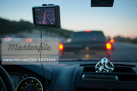 Heading into rush hour traffic, Mo Pac Expressway, Austin, Texas, USA