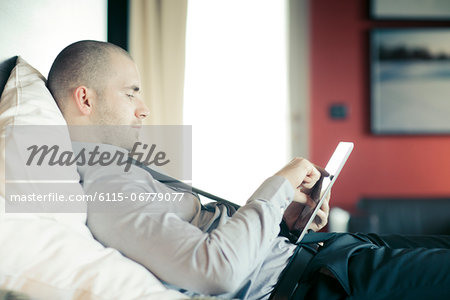 Businessman Using Tablet PC, Osijek, Croatia