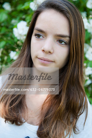 Teenage girl outdoors, portrait