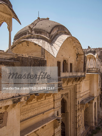 Architectural Close-Up of Garh Palace of Bundi, India