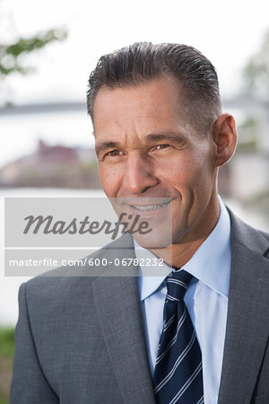 Close-up portrait of mature businessman