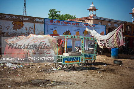 Ice Cream Cart in street of Deshnoke, India