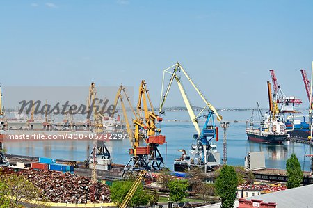 Day seaport in Odessa. Ukraine.