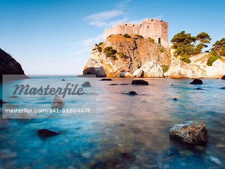 Fort Lovrijenac (St. Lawrence Fortress) at sunrise, Dubrovnik, Dalmatian Coast, Adriatic, Croatia, Europe