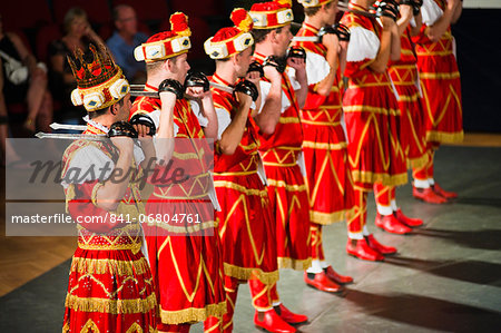 Korcula Island, dancers doing the traditional Moreska sword dance, Dalmatian Coast, Croatia, Europe