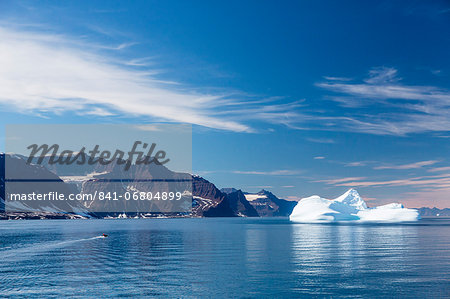 Huge iceberg, Zodiac, Scoresbysund, Northeast Greenland, Polar Regions