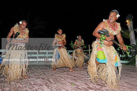 Kava ceremony, Wayaseva island, Yasawa Island group, Fiji, South Pacific islands, Pacific