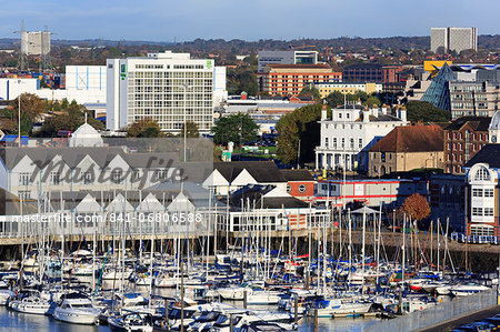 Town Quay and yacht marina, Southampton, Hampshire, England, United Kingdom, Europe