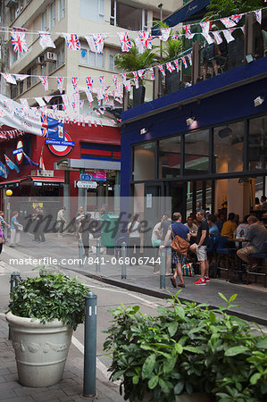 Restaurants and bars in Soho area, Central, Hong Kong, China, Asia