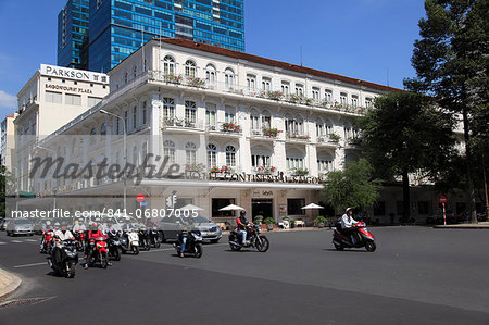 Colonial architecture of the historic Hotel Continental Saigon, Dong Khoi Street, Ho Chi Minh City (Saigon), Vietnam, Indochina, Southeast Asia, Asia