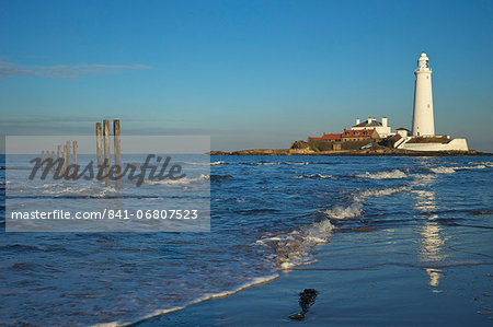 St. Marys lighthouse, Whitley Bay, North Tyneside, Tyne and Wear, England, United Kingdom, Europe