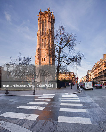 The gothic Tour Saint Jacques, Paris, France, Europe