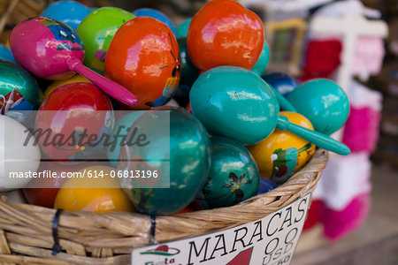 Colourful maracas for sale