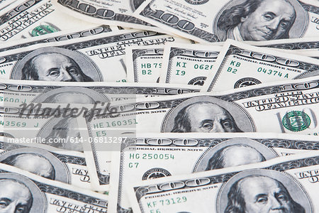 One hundred dollar bills One hundred dollar bills
