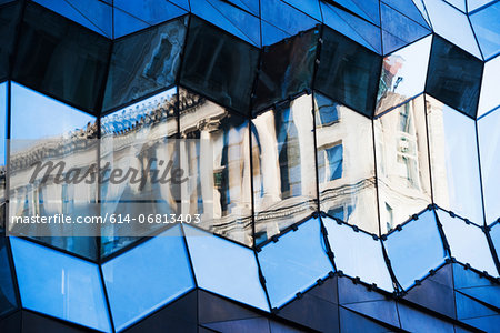 Office facade reflecting classical architecture