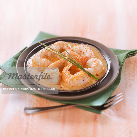 Roasted Dublin Bay prawns with foamy lobster sauce Roasted Dublin Bay prawns with foamy lobster sauce